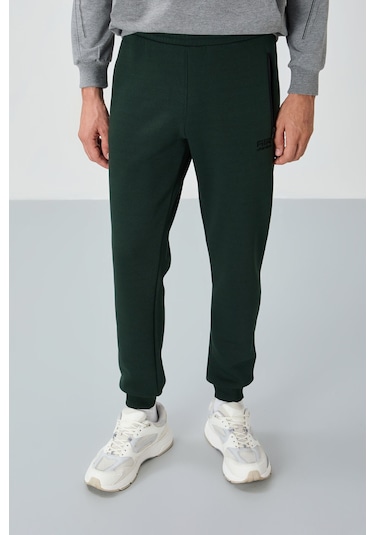 Tommy Life Cesar Çam Yeşil Cepli Şardonlu Erkek Eşofman Alt - 84929 Yeşil