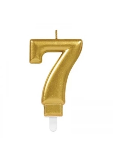 7 Rakam Mum Gold Renk Gold