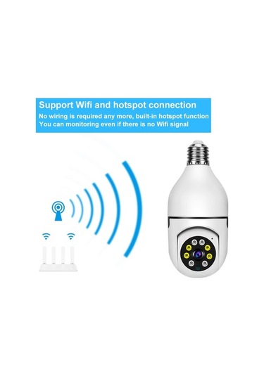 Tongxida 1080p Akıllı Wifi Güvenlik Kamerası: Çift Yönlü Sesli, Hareket Algılama, Gece Görüşü, Mobil Uzaktan İzleme Beyaz Beyaz