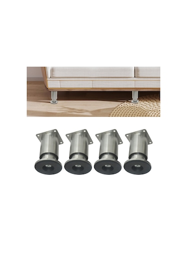 Homyl 4 Parça Ayarlanabilir Yatak Tv Dolapları Için Gri Gri