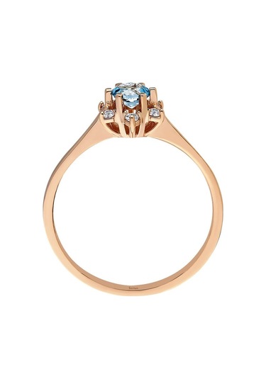 Sirius Pırlanta Ve Mavi Topaz Taşlı Elsa Yüzük 0847R0027