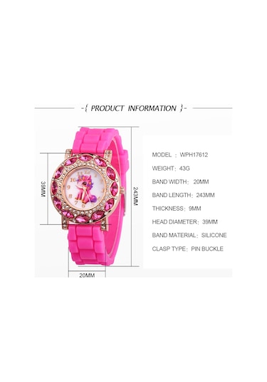 Samdoo Kız Çocukları İçin Mavi Kuyruklu Teknoşer Yüzükü, Zeytinli Kordon, Kvartz Hareketli Moda Kol Saati Diğer