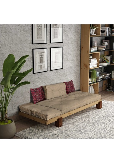Woodesk Arin Masif Natural-camel Renk Sedir Cpt8301-200