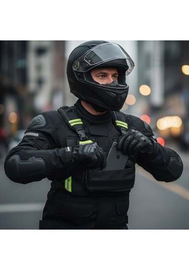 Vexo V110 Motosiklet Kurye Göğüs Çantası Tek Renk