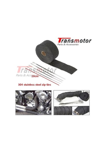 Egzoz Sargı Keçesi Yanmaz 5 Metre Uzunluk 50mm Genişlik Atv-motor 5 Metre Siyah Jg Siyah Siyah