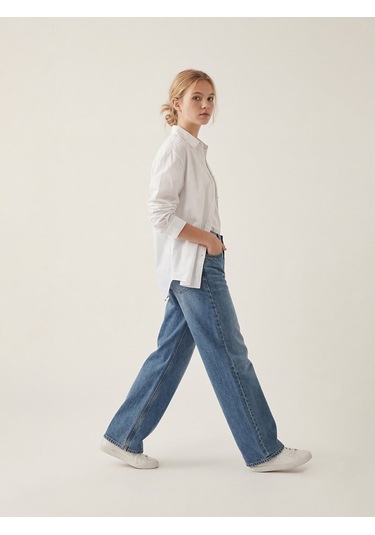 Larrıe Mid Indigo Pantolon Mid Indigo