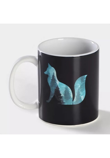 Dolana Çay Ve Kahve İçin 350 Ml "orman" Hediye Paketi Chameleon Bardak 208855827 Siyah