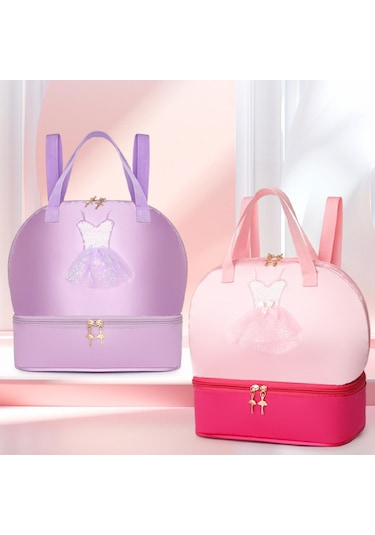 Suntek Bale Dans Sırt Çantası Sporları Seyahatleri İçin Mor