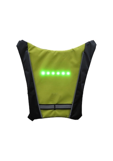 Geeroyoo Bisiklet İçin Kablosuz Uzaktan Kumandalı Led Güvenlik Işığı, Gece Sürüşü İçin Sarı Dönüş Işığı Ve Çanta Askısı Sarı