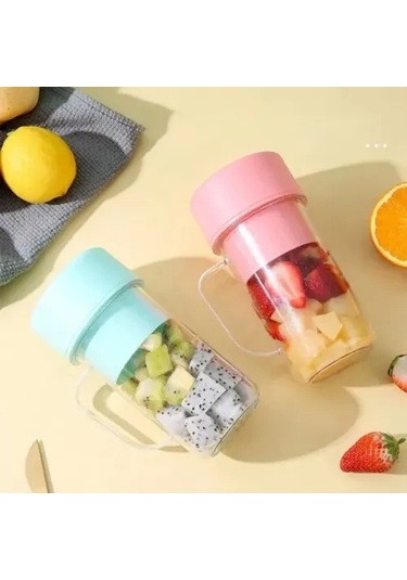 Taşınabilir Pipetli Bardak Blender Renkli