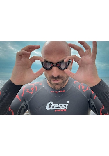 Parumarin Cressi Flash Dark / Red Yüzücü Gözlüğü