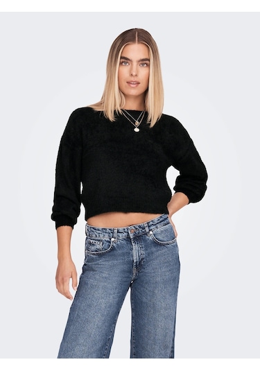 Only Onlpiumo L/s Pullover Kadın Bluz Acı Kahverengi