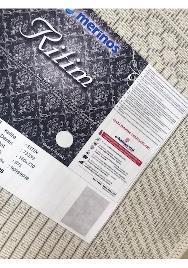 Merinos Halı Ritim 73339 071 Serisi Salon Oturma Yatak Odası Halısı Kahverengi - Bej