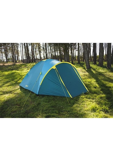 Bestway Hb047 Activeridge Su Geçirmez Çift Kat 4 Kişilik Çadır Mavi