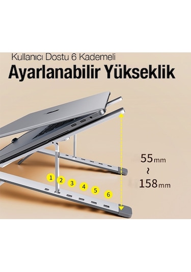 Ally Mc N3-2 Katlanabilir Metal Masaüstü Laptop Standı