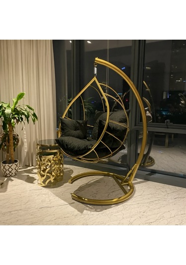 Damla Salıncak - Armut Salıncak Siyah Minder