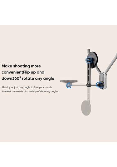 Manyetik Cep Telefonu Tutucu-eller-serbest Boyun Montaj, Birinci Şahıs Perspektif Grey -