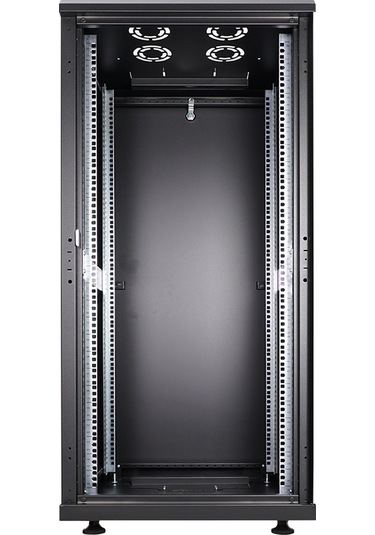 Canovate 26U 600X600Mm 19''Dikili Tip Network Rack Kabinet Siyah