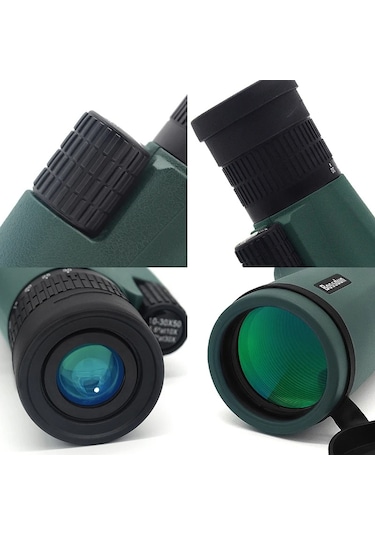 Techtic Hd Teleskop Monoküler El Dürbünü 10-30x50 Zoom Tripot Yeşil