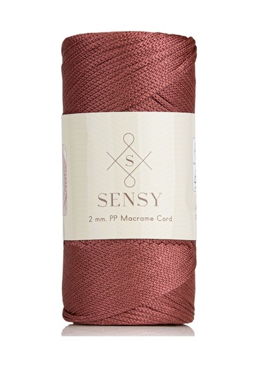 2 Mm - 200 Gr Polyester Makrome Ipi Gül Kurusu 230 M Polyester Makrome Ip Supla Ip Ve Çanta Ipliği