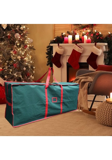 Homyl Yılbaşı Ağacı Saklama Çantası Toz Nemine Karşı Korur Yeşil