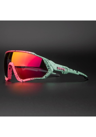 Kapvoe Storm Değişebilir 5 Lens Mtb Polarize Bisiklet Spor Dağ Ka