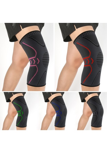 Yuntech01 Spor Dizlik - Esnek, Nefes Alabilir Ve Kaymayan Tekli Diz Koruyucu - Koşu, Bisiklet, Fitness İçin Mavi