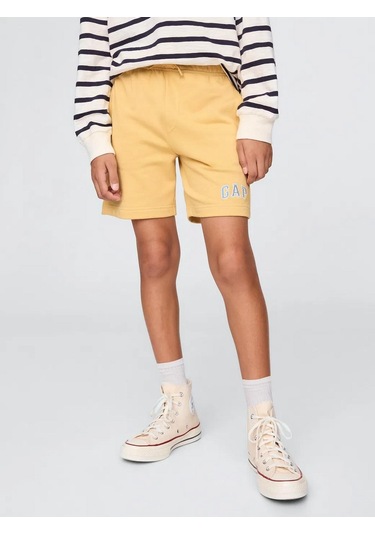 Gap 742934003 V-frch Ft Logo Erkek Çocuk Şort Bej