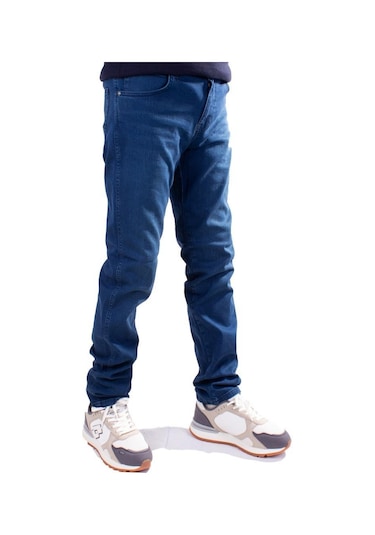 Twister Vegas 724-02 Mavi Yüksek Bel Rahat Paça Erkek Jeans Pantolon 001