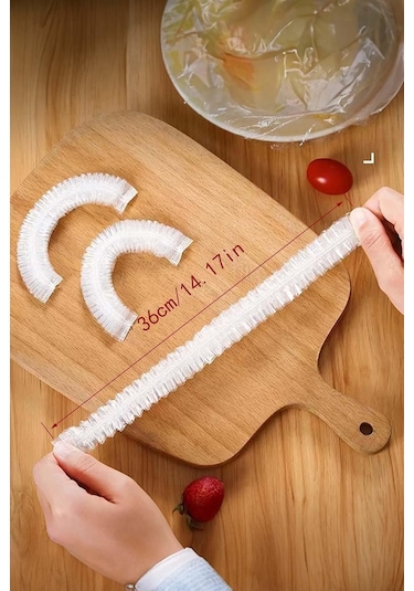 100 Adet Pratik Tazeliği Koruyan Tencere Ve Tabak Bonesi Çok Amaçlı Kapak Gıda Bonesi