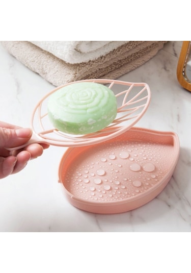 6 Adet Plastik Yaprak Şekli Sabun Kutusu Bulaşık Sabunu Depolama Plakası Tepsi Tutucu Kılıf Konteyner Banyo Mutfak Veya Lavabo İçin