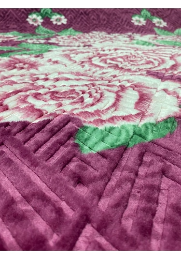Aksu Çift Kişilik Battaniye Çantali Mor