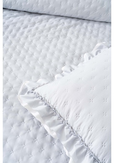 Hola Gri Çift Kişilik Yatak Örtüsü Takımı 3 Parça Uyku & Çeyiz Seti Gri