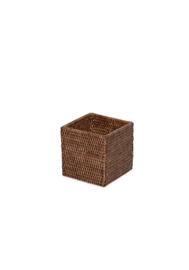 Basket Malzemelik, Kare, Açık, Tezgah Üstü - Kahve Kahve