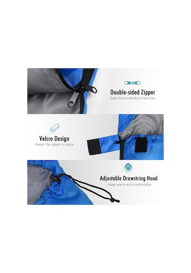 Evolite Alfa Pro Uyku Tulumu 0 Derece Mavi