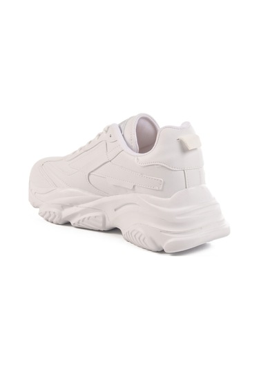 Beyaz Bağcıklı Kadın Sneaker Drk171 G Beyaz