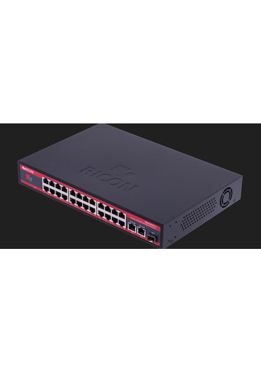 Ricon RSB2423FEP-U 24 Port Ethernet Power Over Ethernet Yönetilmeyen Switch