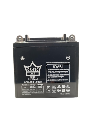 Ortec 12v 9ah 12n9-bs Motosiklet Aküsü