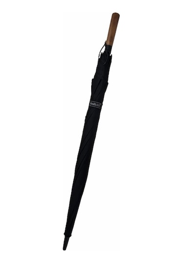 Snotline Marlux Ahşap Sap 130 Cm Fiber Vale Şemsiye Siyah