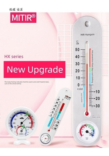 Trendooze Gümüş Askılı İç Ortam Termometre-higrometre 9013 - Özel Hediye İçin