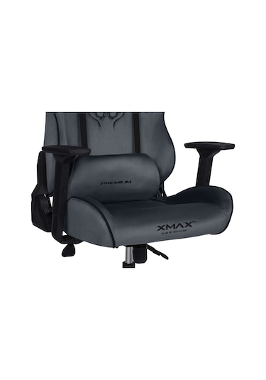 Rio Balerion Koyu Plaza Grisi Kadife Terletmez Kumaş Gaming Oyuncu Koltuğu-2 Gri