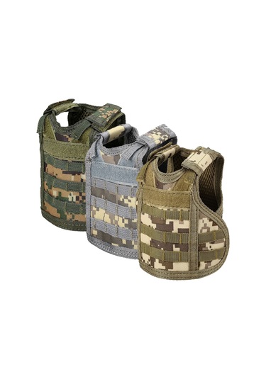 3 Paket Mini Molle Yelek Taktik Noel Bira Şişesi Bira Yelek Kapağı Askeri Kişisel Şişe İçecek Seti Çok Renkli