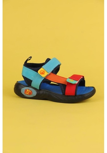 Dudino Coconut Hafif Taban Işıklı Ortopedik Çocuk Sandalet Mavi