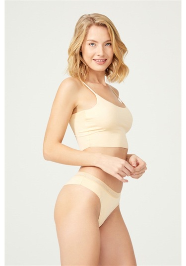 Basic File Lastlikli Lazer Kesim Brezilya Külot 3'lü Paket - 3 Renkli1 Çok Renkli