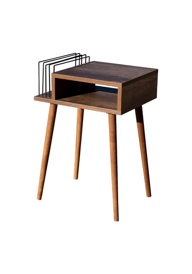 Plak Ve Pikap Sehpası Ahşap Ayaklı