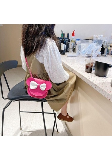 Dancemonkey Satchel Omuz Mini Kulaklı Küçük Küçük Kızlar Kırmızısı Ilmek Gül Fare Dayanıklı Çantaları Çanta Ve Pembe
