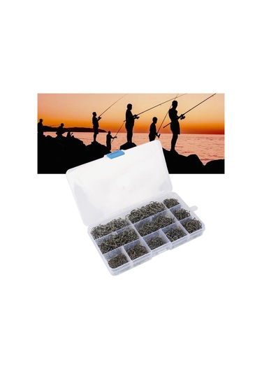 Suntek 1600 Adet Solucan Balıkçılık Kancaları Dikenli