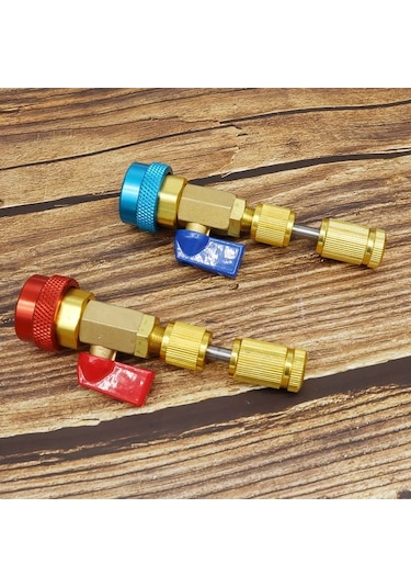 Willowhaven Style A Yüksek Ve Düşük Basınç R134a Soğutucu Vana Bağlantısı - Dayanıklı Metal Ac Sistem Tamir Aracı