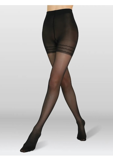 Allure Dijon 40/150 Den Sıkılaştırıcı Naylon Külotlu Çoraplar 16953372 Siyah