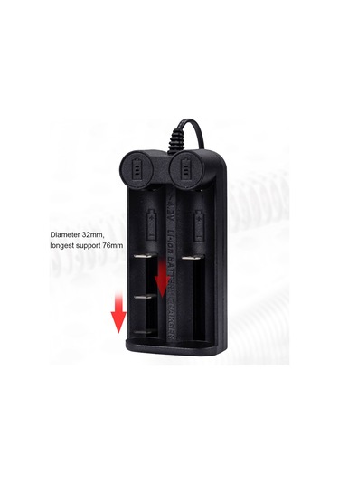 Geeksen Yonıı C2 Akıllı Li-poly Şarj Cihazı, 2 Slot, 3.7v-4.2v, 0.8a X2, 18650/26650 Pil Desteği, Usb Girişli